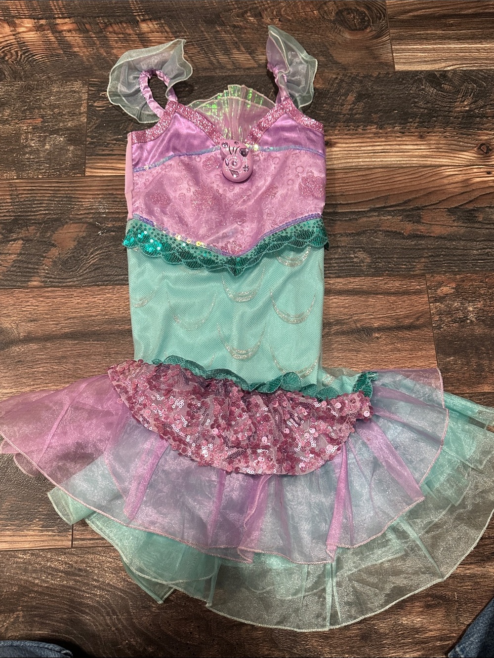 Disney Mermaid Costume Dress - Pink & Aqua